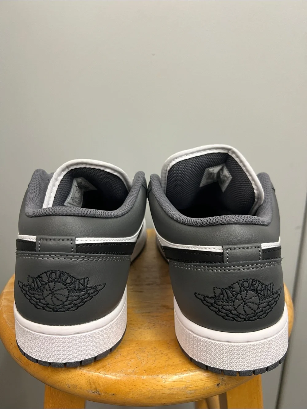 Nike Air Jordan Black and White Low-Top Sneakers Shoes Men’s 12